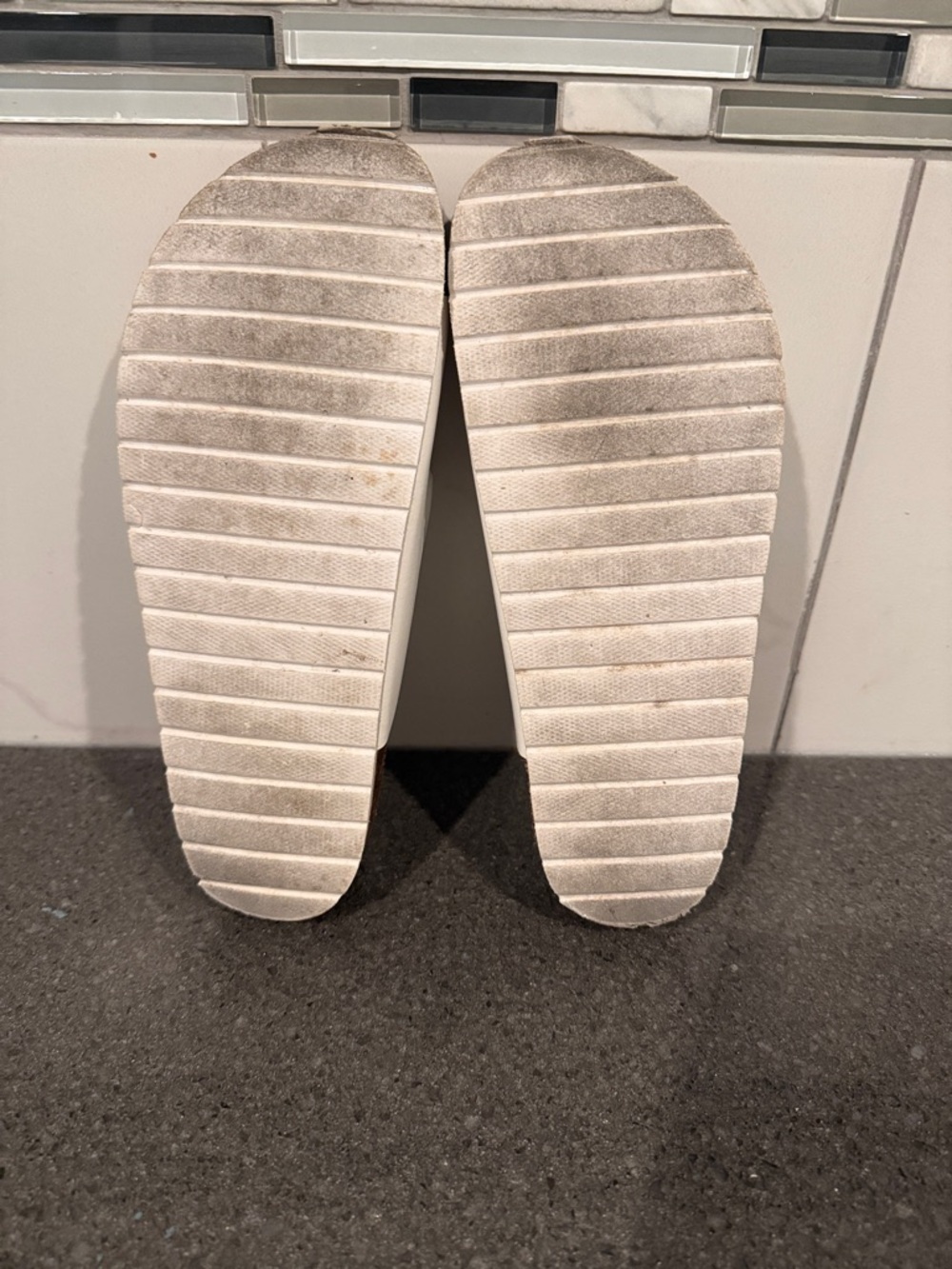 Time and Tru White Double-Buckle Slingback Sandals - Picture 8 of 9